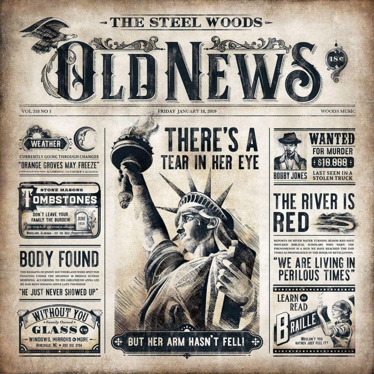 The Steel Woods – Old News vinyl record cover
