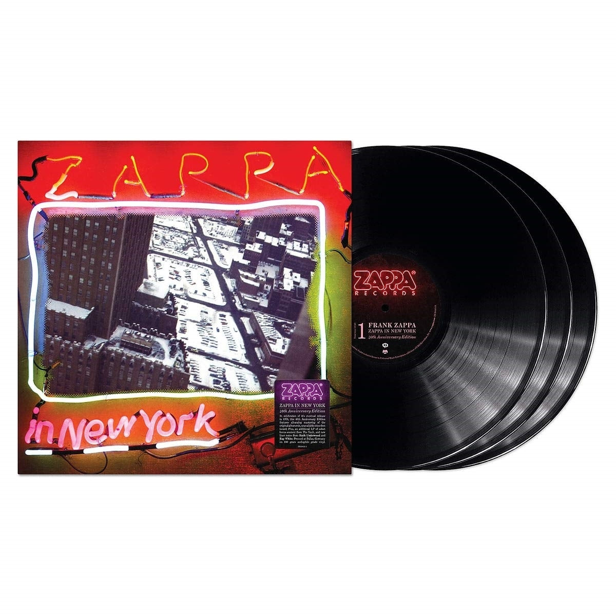 Frank Zappa – IN NEW YORK 40TH ANNIV(2LP by FRANK ZAPPA vinyl record cover