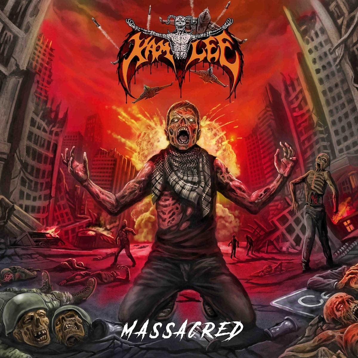 Kam Lee – Massacred by Kam Lee vinyl record cover