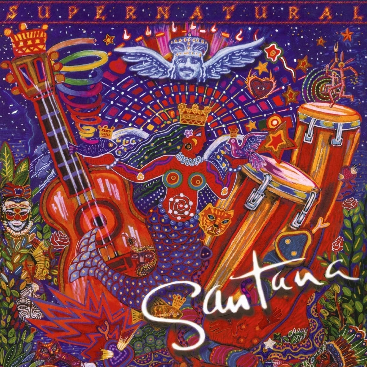 Santana – Supernatural by Santana vinyl record cover