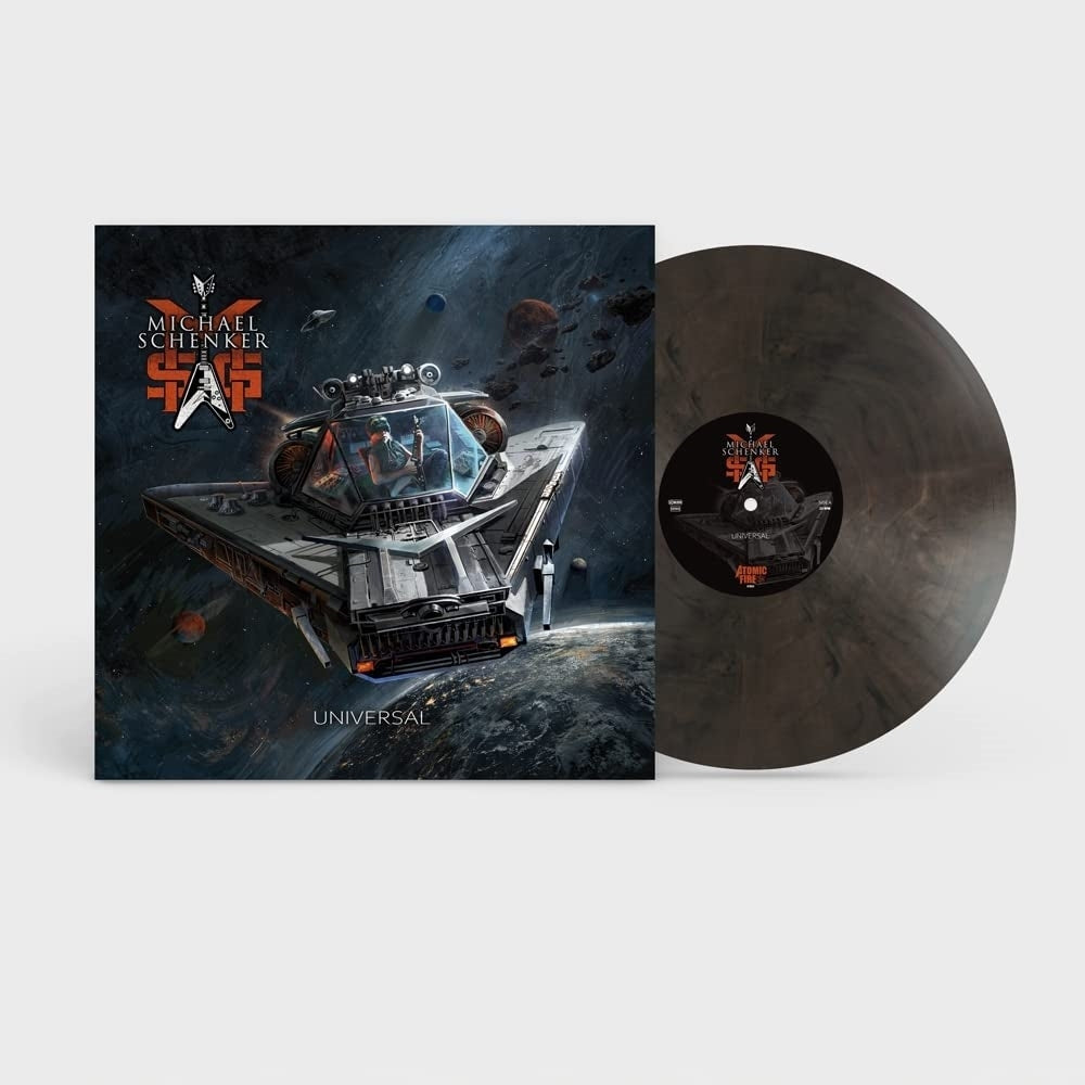 Michael Schenker Group – Universal (Clear/Black Marbled Vinyl) by Michael Schenker Group vinyl record cover