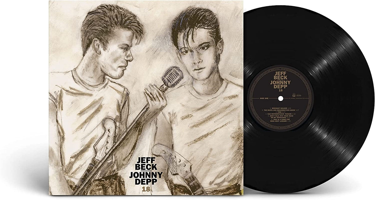 Jeff Beck and Johnny Depp – 18 vinyl record cover