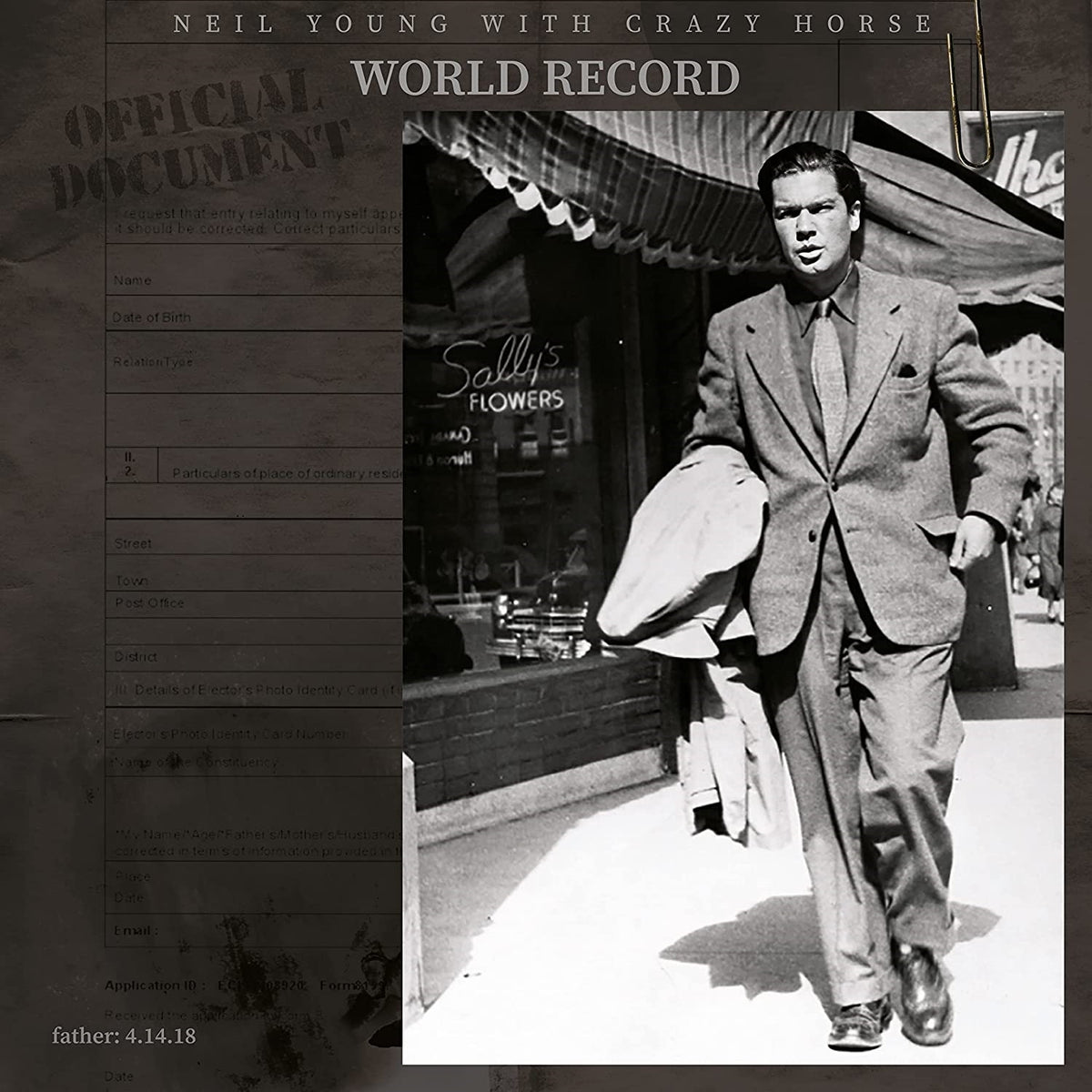 Neil Young with Crazy Horse – World Record vinyl record cover