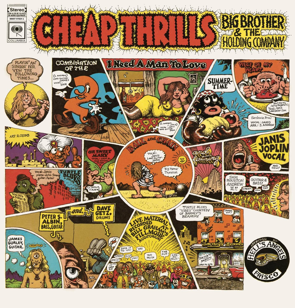 Big Brother & The Holding Company – Cheap Thrills vinyl record cover
