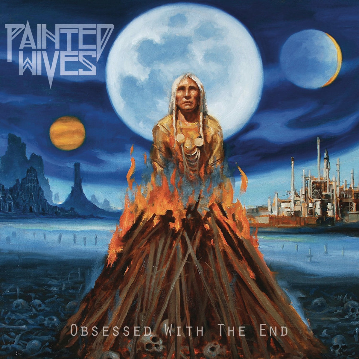 Painted Wives – Obsessed With the End vinyl record cover