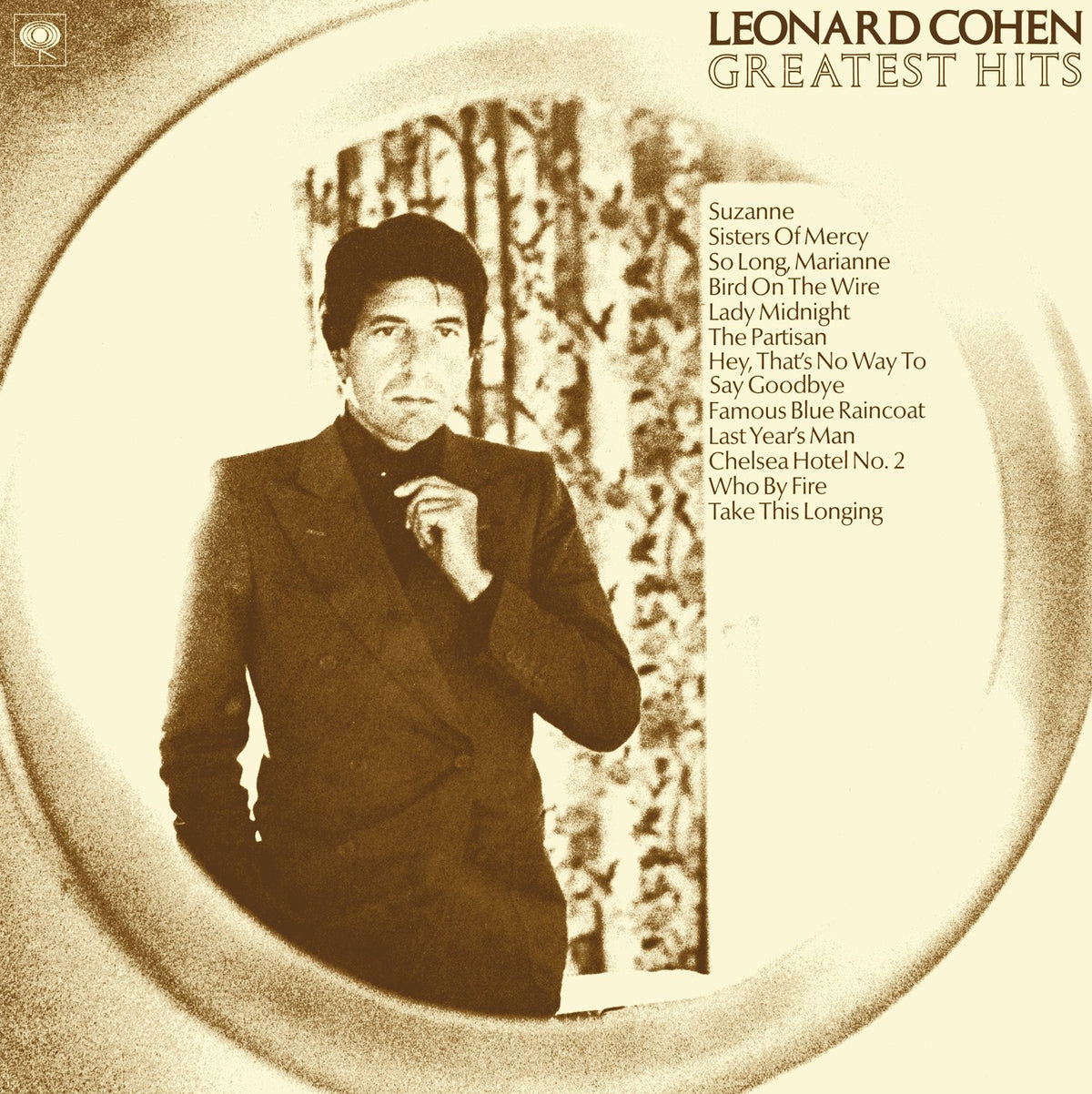 Leonard Cohen – Greatest Hits vinyl record cover