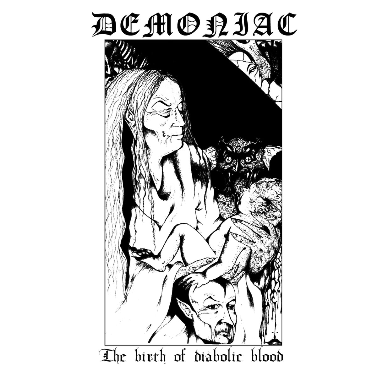 Demoniac – The Birth of Diabolic Blood vinyl record cover