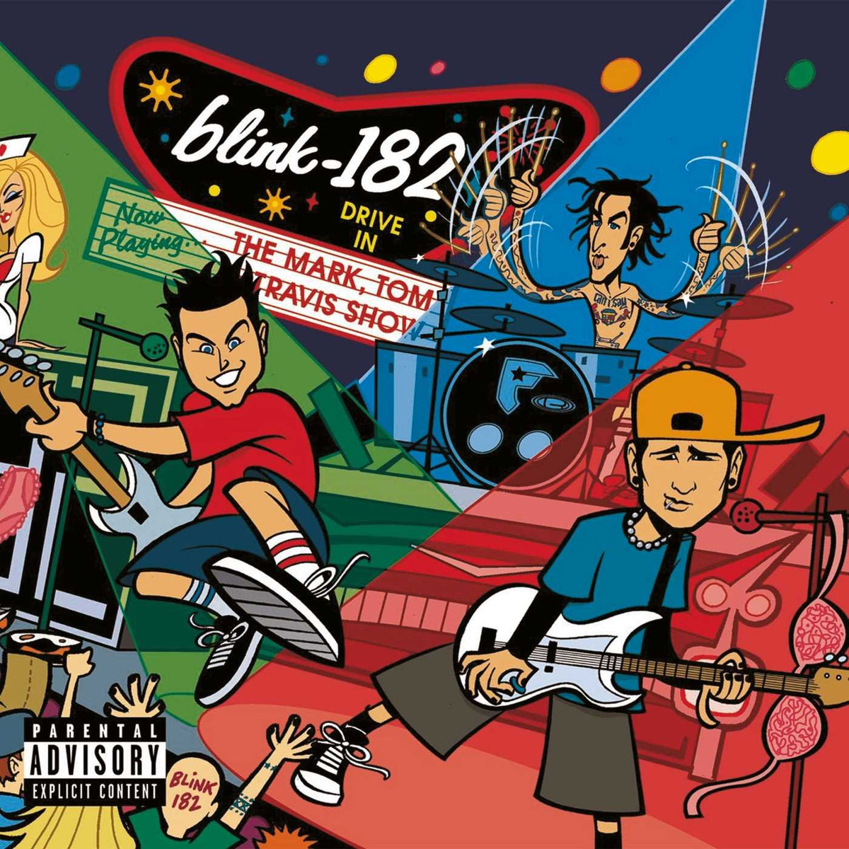Blink 182 – MARK TOM AND TRAVI,THE(2LP by BLINK 182 vinyl record cover