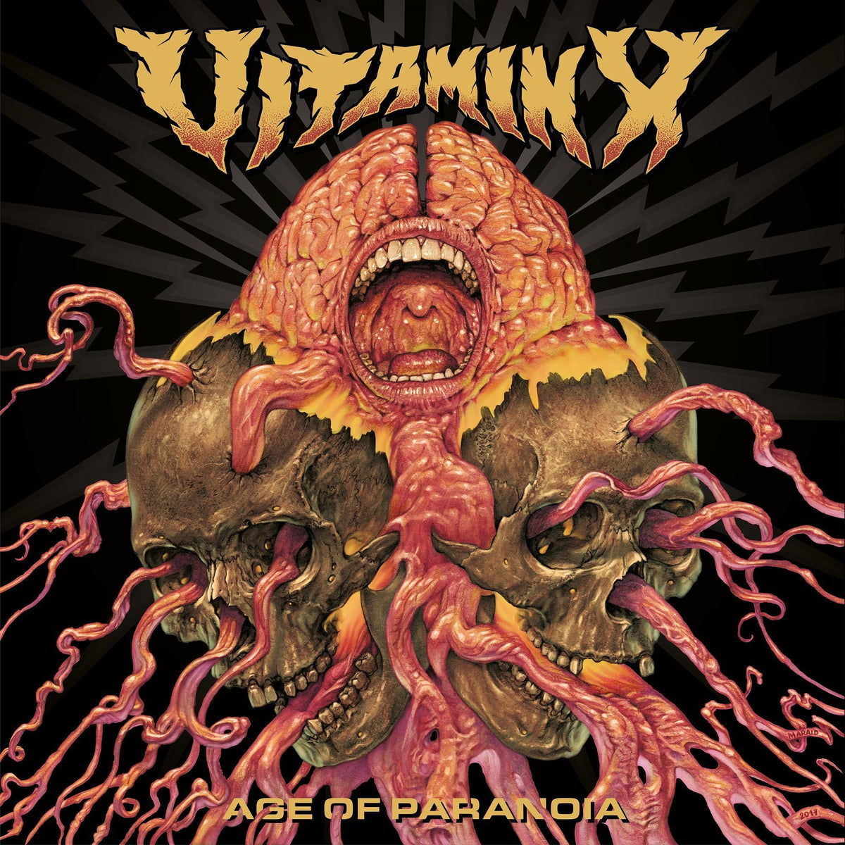 Vitamin X – Age Of Paranoia by Vitamin X vinyl record cover