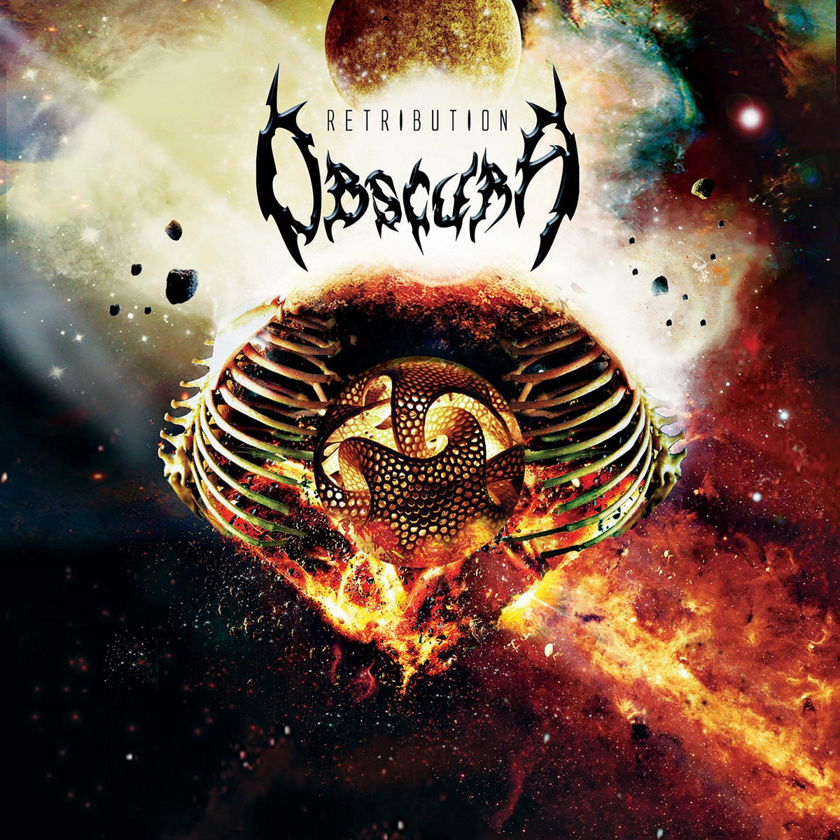 Obscura – Retribution Lp by Obscura vinyl record cover