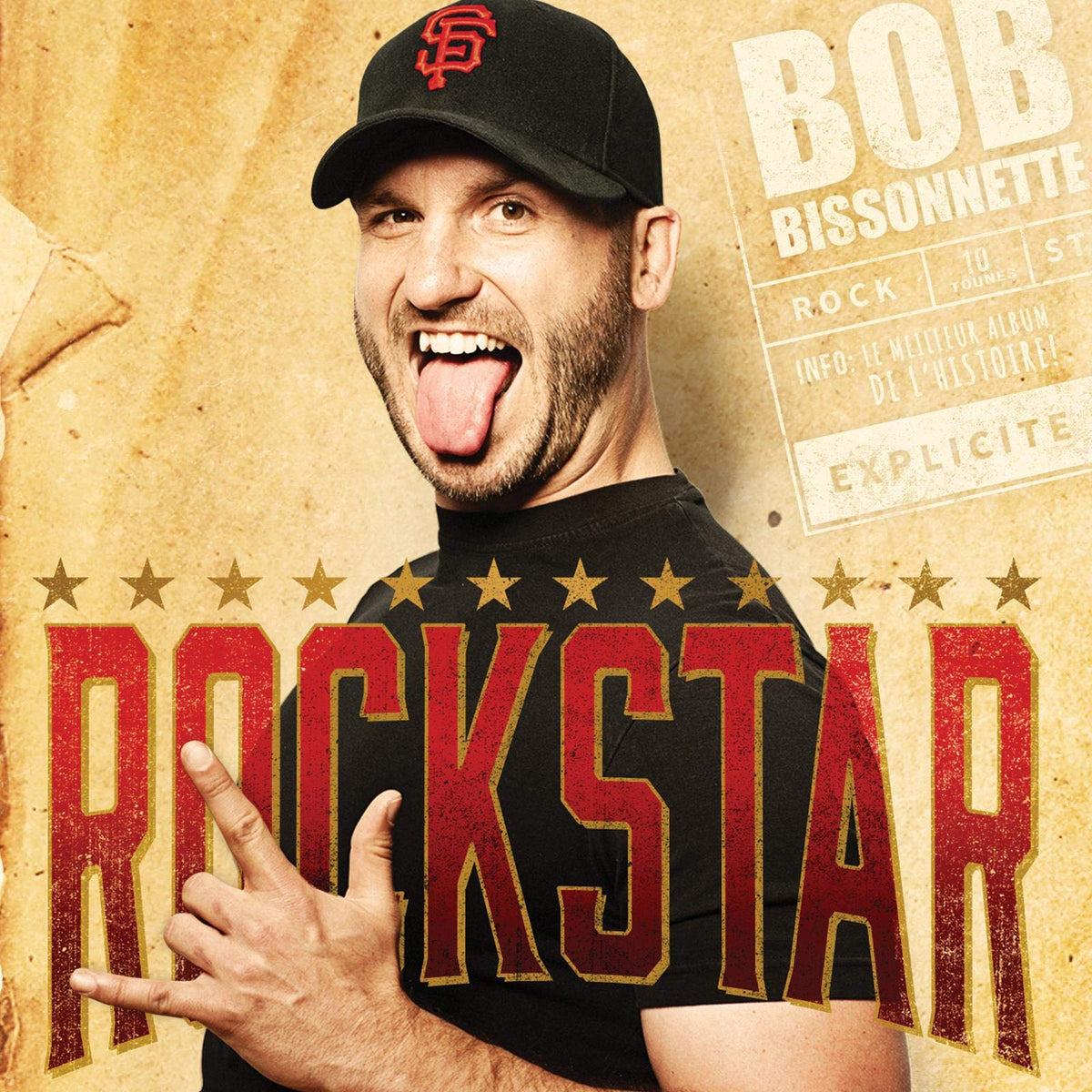 Bob Bissonnette – ROCKSTAR (LP) by BOB BISSONNETTE vinyl record cover