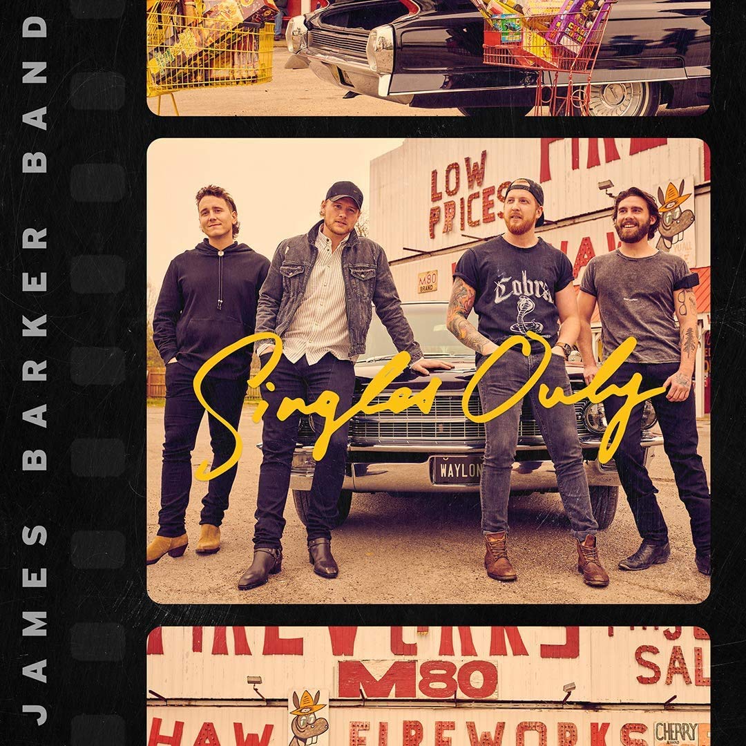James Barker Band – SINGLES ONLY (VINYL EP) by JAMES BARKER BAND vinyl record cover