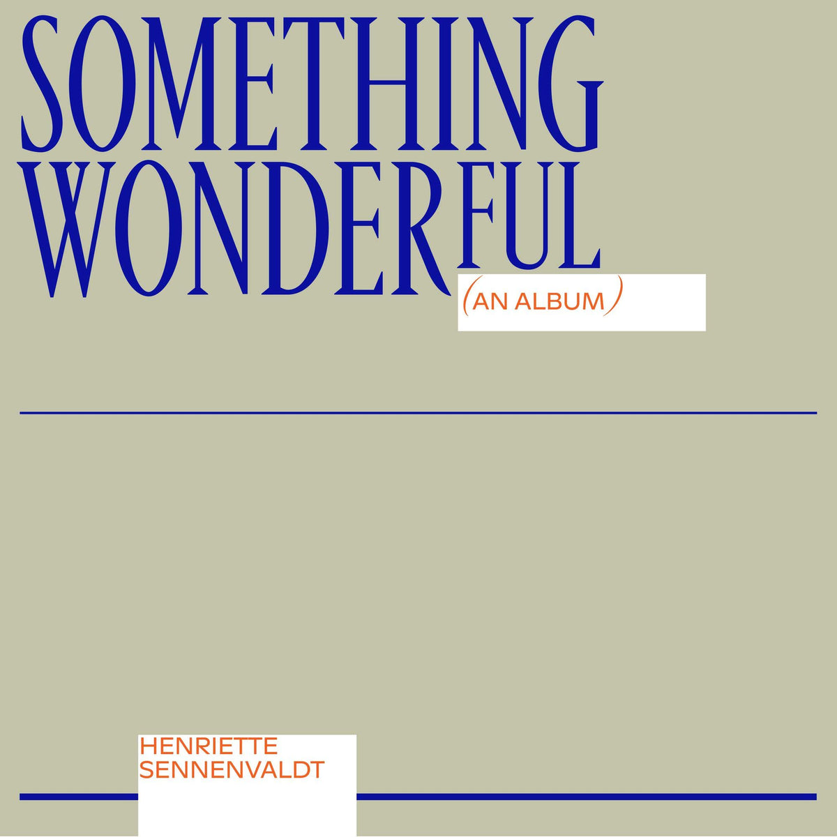 Henriette Sennenvaldt – Something Wonderful vinyl record cover