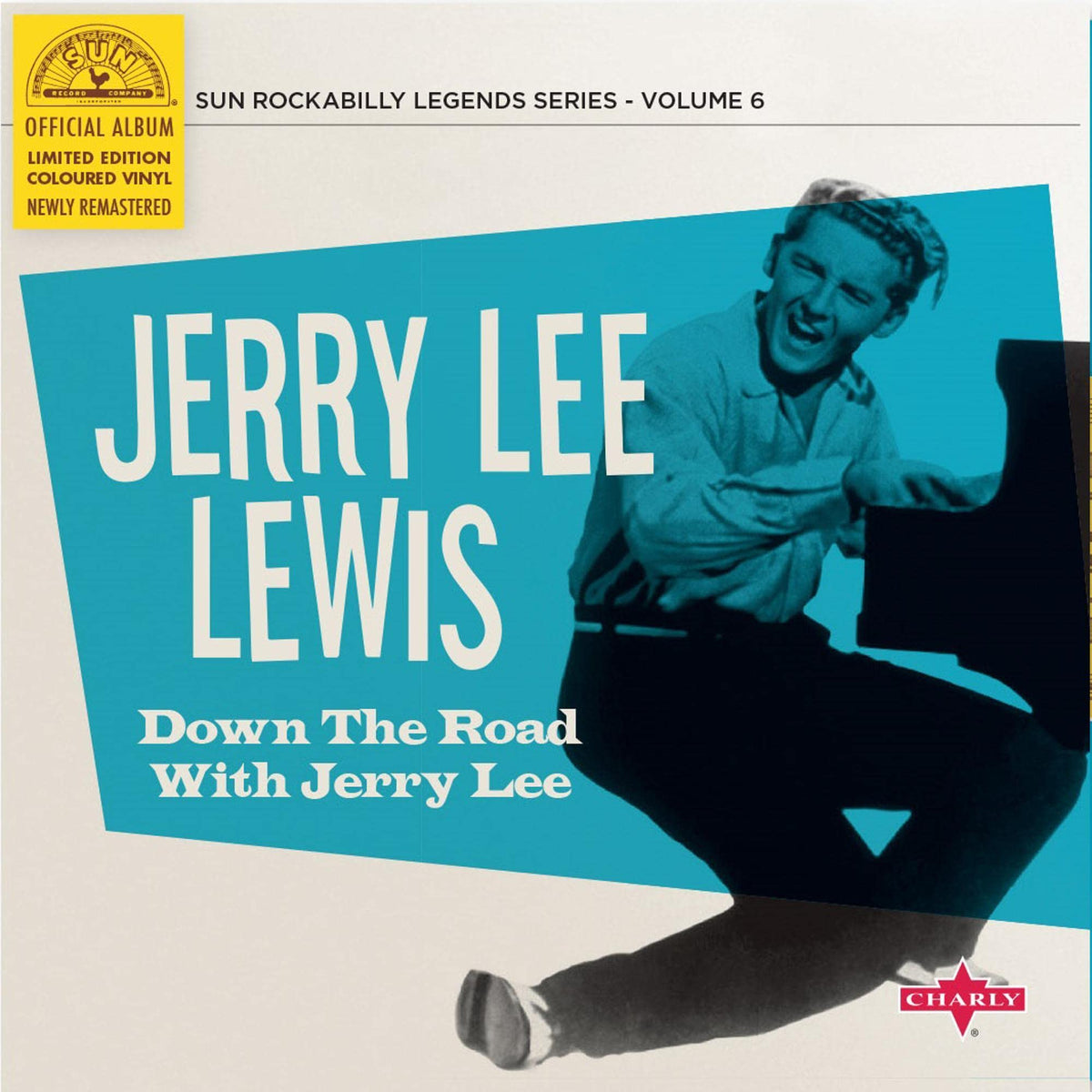 Jerry Lee Lewis – Down the Road With Jerry Lee vinyl record cover