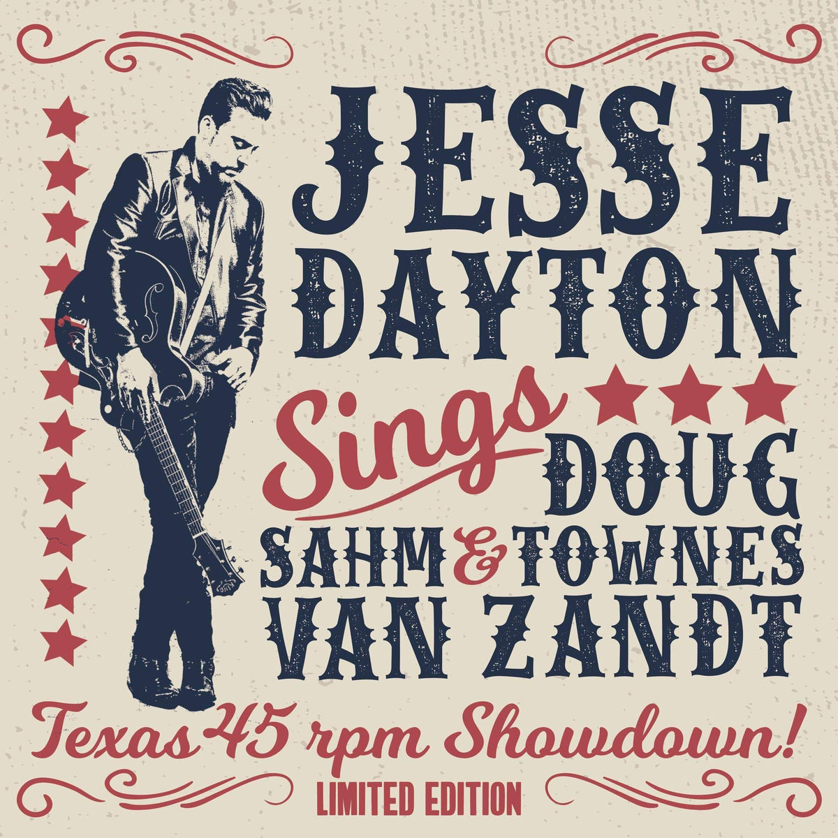 Jesse Dayton – Texas 45 Rpm Showdown by Jesse Dayton vinyl record cover