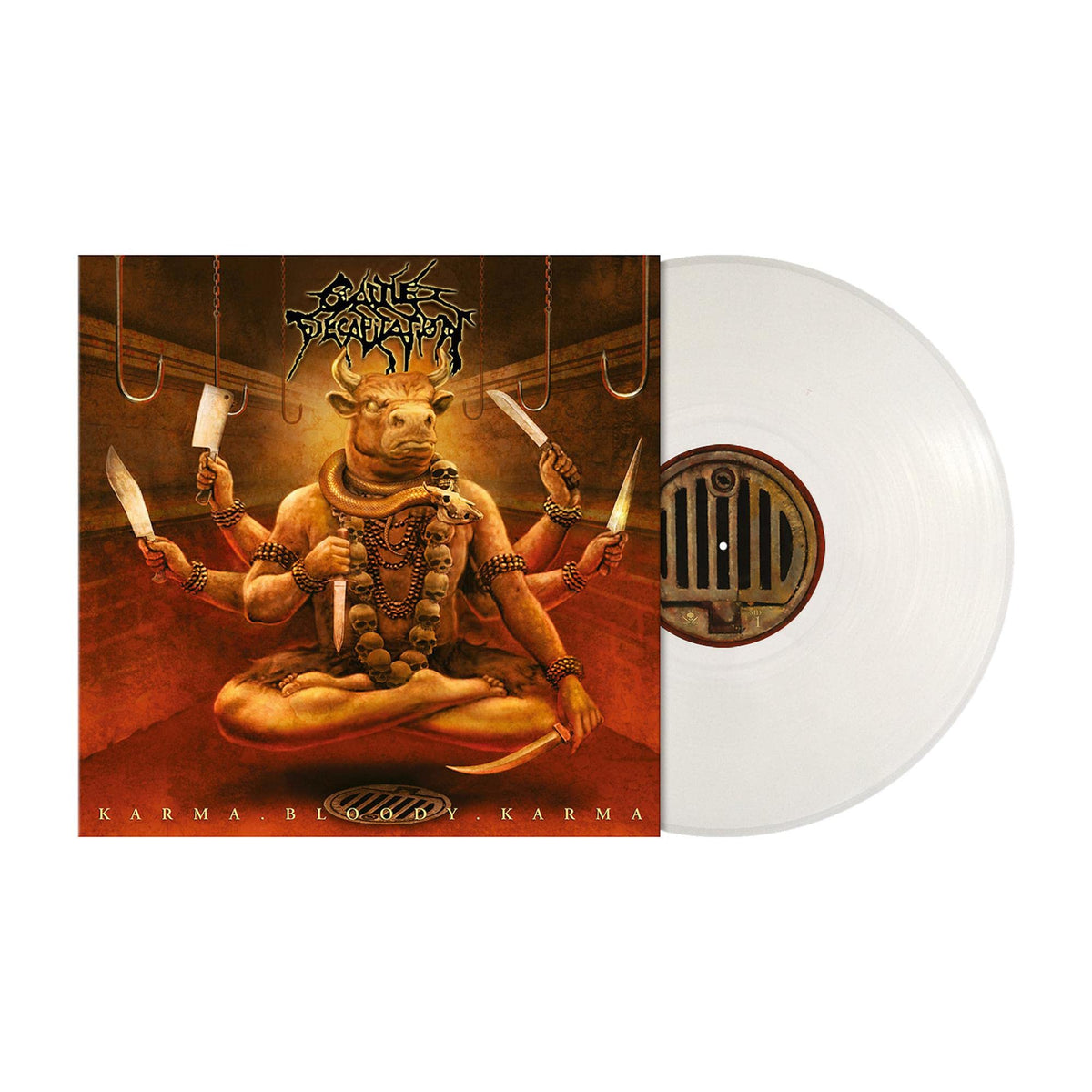 Cattle Decapitation – Karma.Bloody.Karma (White Vinyl) vinyl record cover