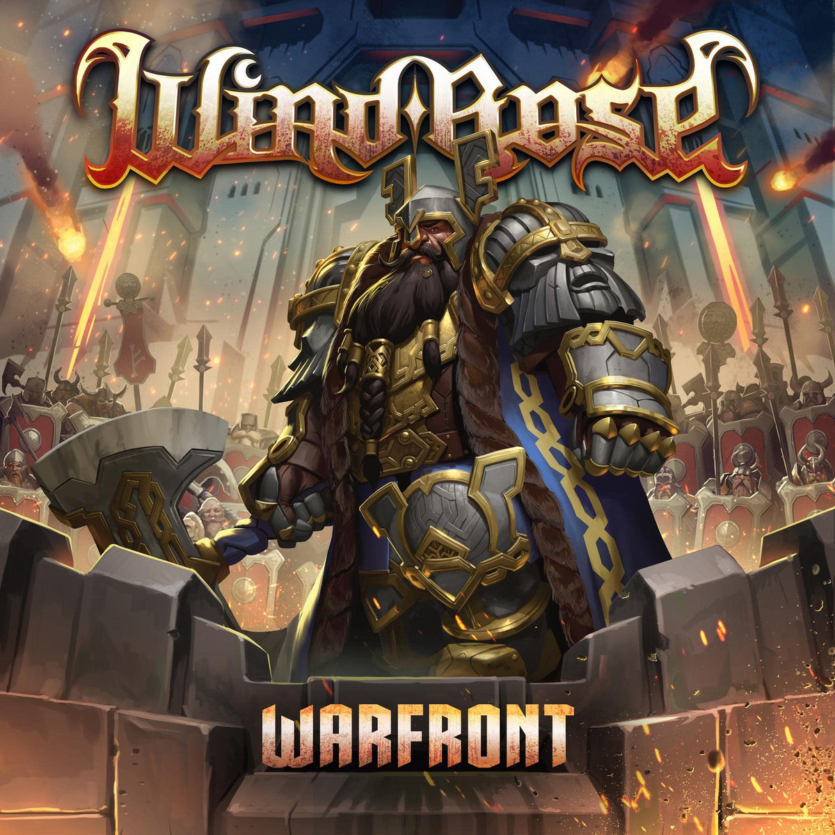 Wind Rose – Warfront vinyl record cover