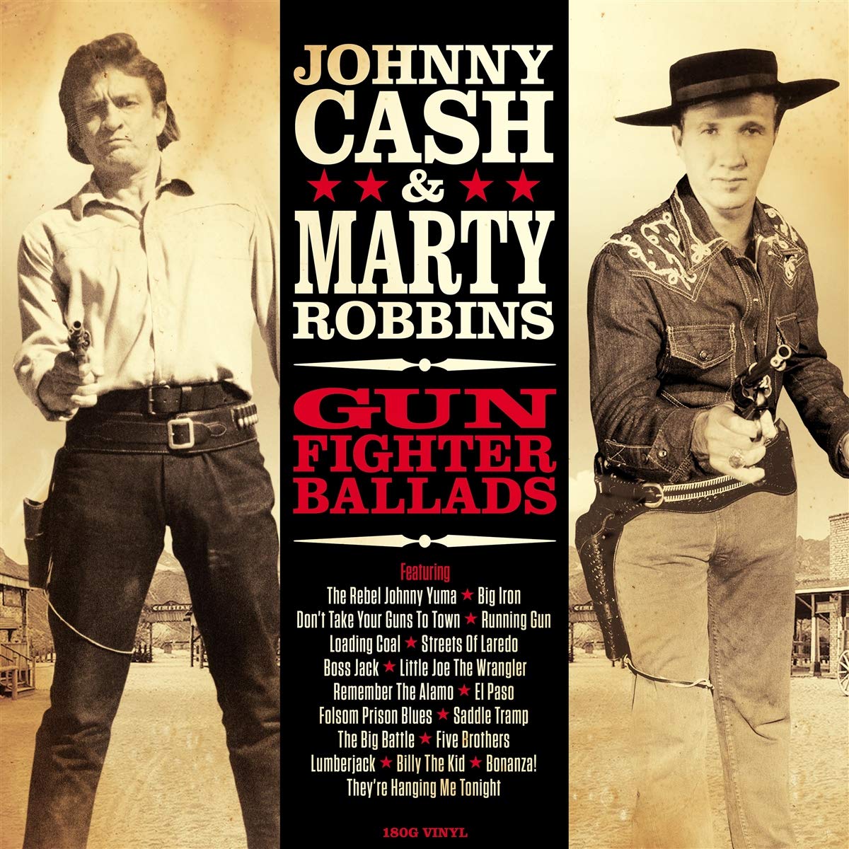 Johnny Cash & Marty Robbins – Gun Fighter Ballads vinyl record cover