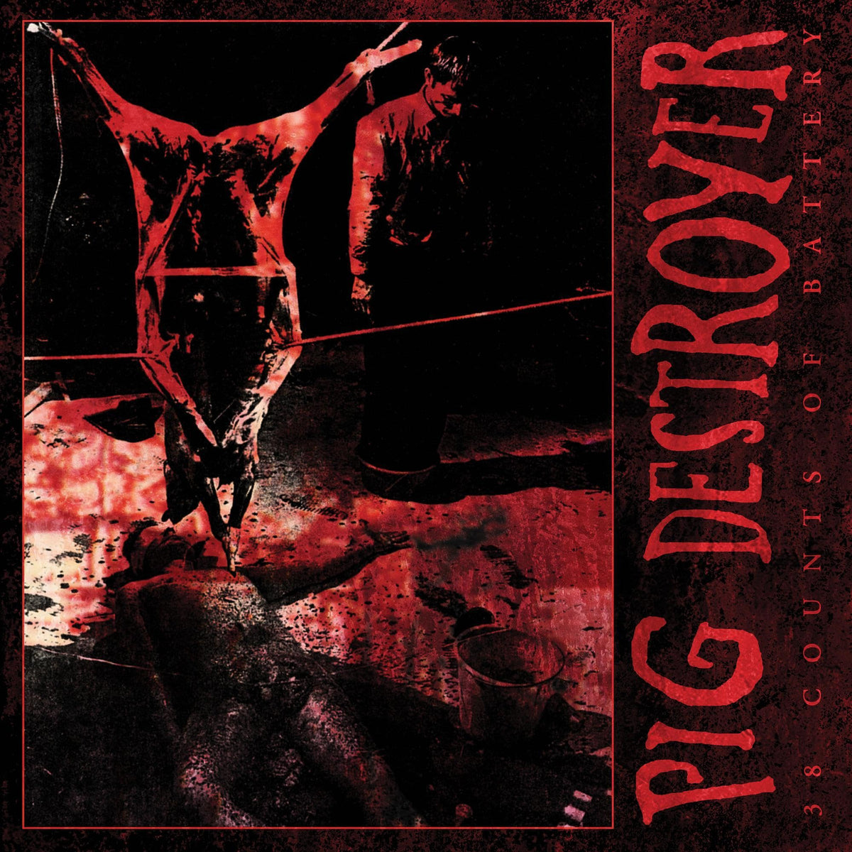 Pig Destroyer – 38 Counts of Battery (Coloured Vinyl) vinyl record cover