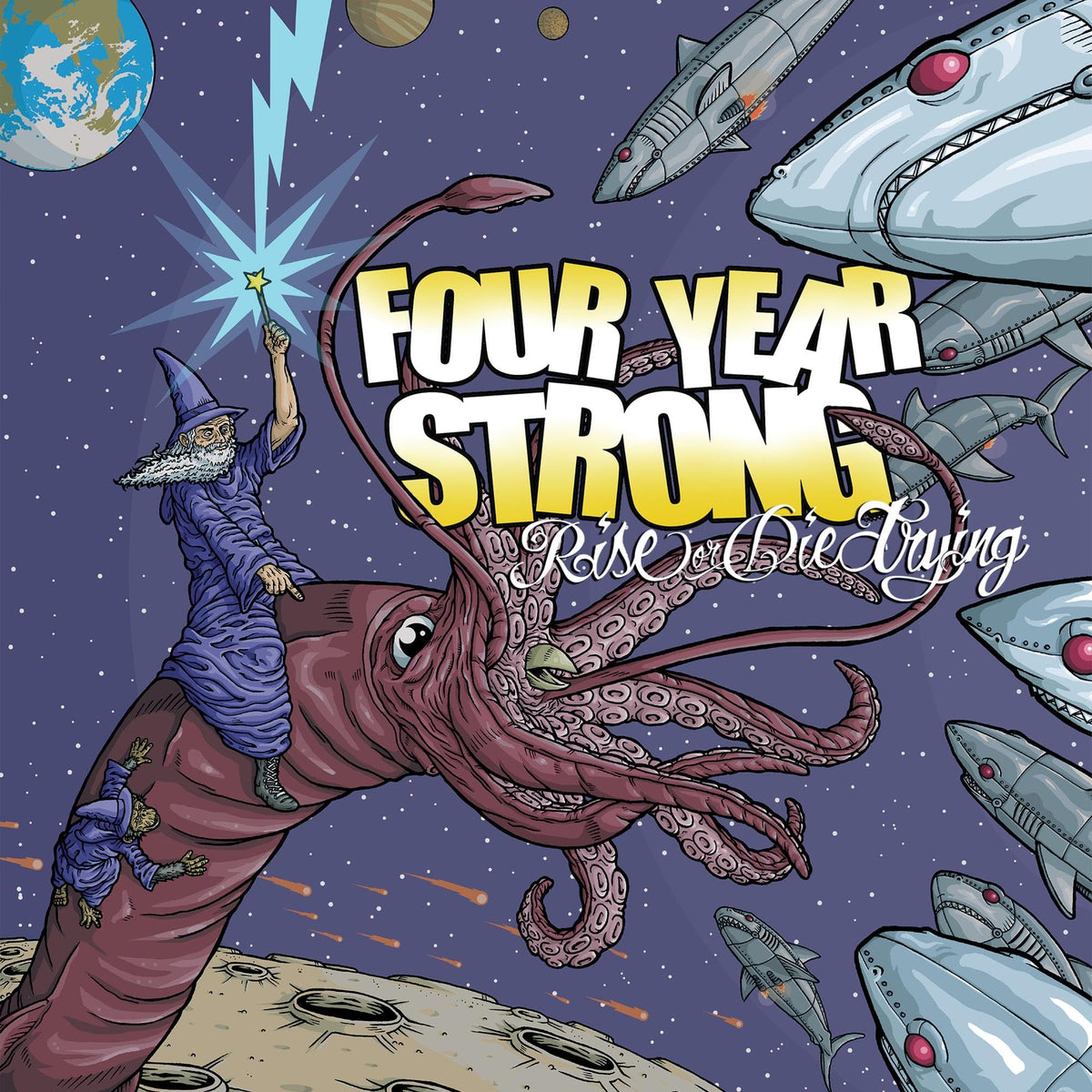 Four Year Strong – Rise Or Die Trying (Limited Edition) (Opaque Magenta Vinyl) vinyl record cover