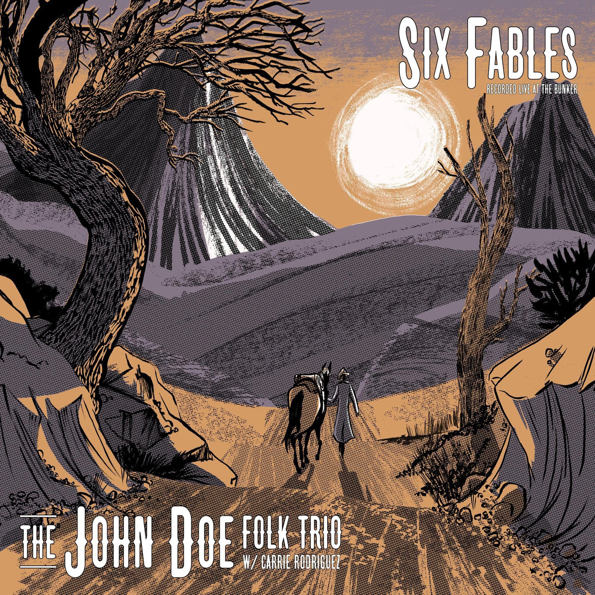 John Doe – Six Fables Recorded Live At The Bunker (Marble Smoke Vinyl) (RSD vinyl record cover