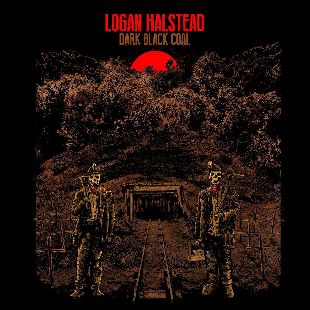 Logan Halstead – Dark Black Coal vinyl record cover