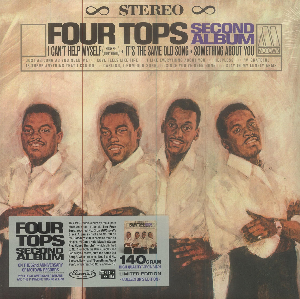 Four Tops – Second Album (Black Friday 2022) vinyl record cover