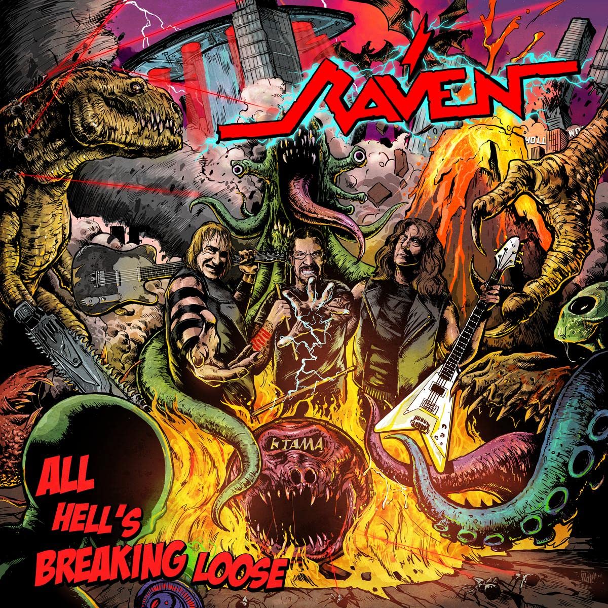Raven – All Hell's Breaking Loose vinyl record cover