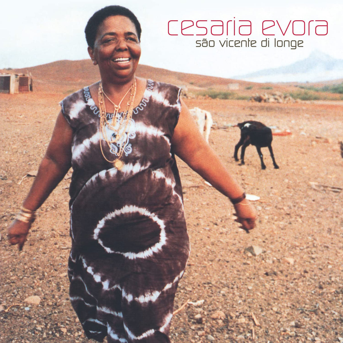 Cesaria Evora – Sao Vicente Di Longe (Orange & Black Marbled Vinyl) by Cesaria Evora vinyl record cover