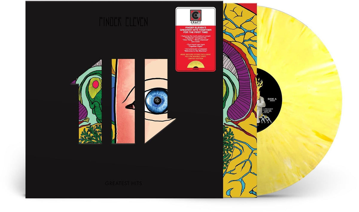 Finger Eleven – Greatest Hits (Yellow Marble Vinyl) (I) (Coloured Vinyl) vinyl record cover