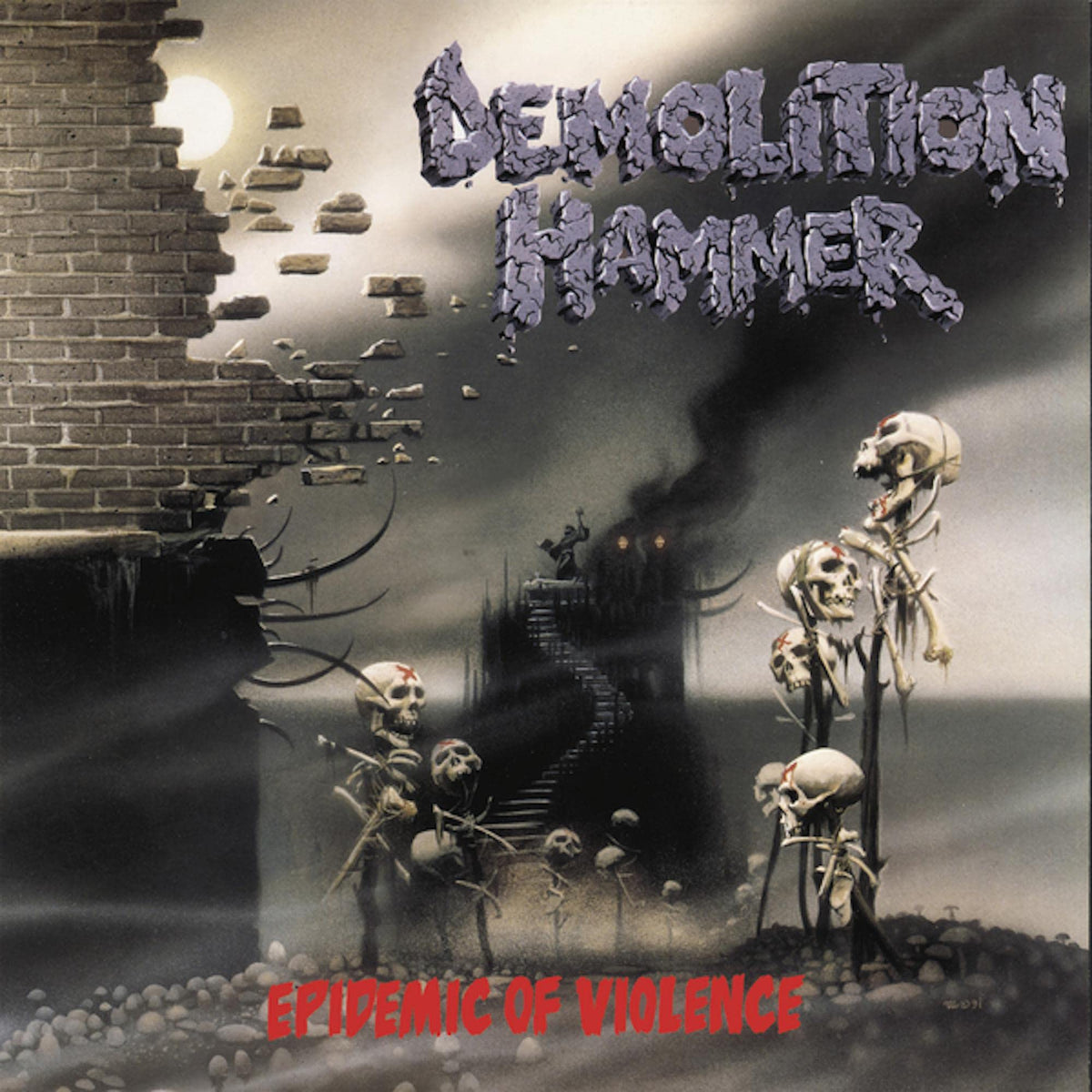 Demolition Hammer – Epidemic Of Violence (Re-Issue 2023) by Demolition Hammer vinyl record cover