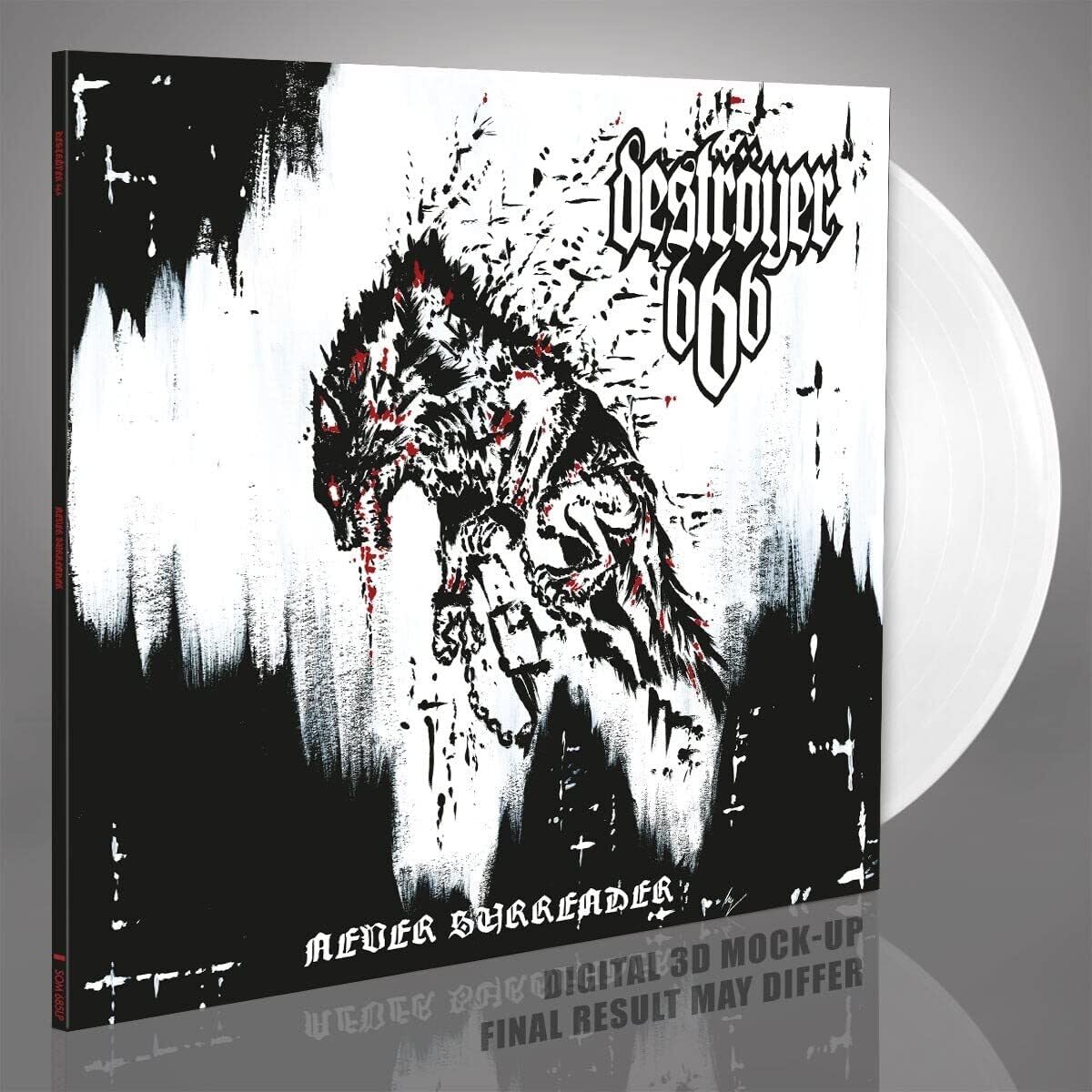 Deströyer 666 – Never Surrender (Coloured Vinyl) vinyl record cover