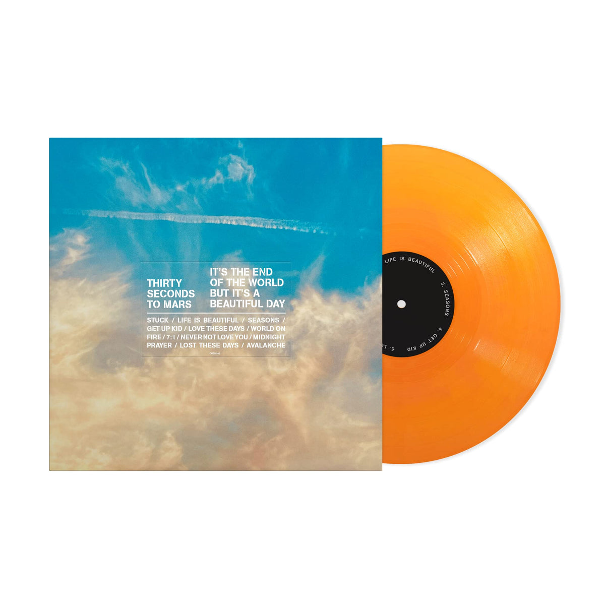 Thirty Seconds to Mars – It's the End of the World, But It's a Beautiful Day vinyl record cover