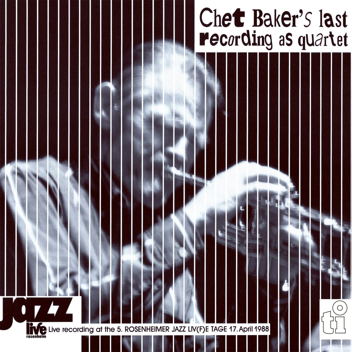 Chet Baker – Live In Rosenheim (White Vinyl) by Chet Baker vinyl record cover