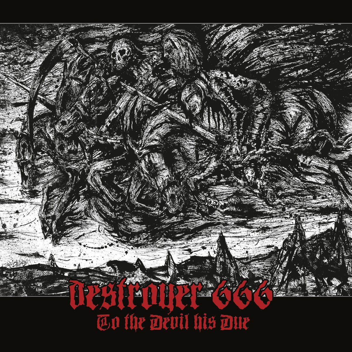 Deströyer 666 – To the Devil His Due vinyl record cover