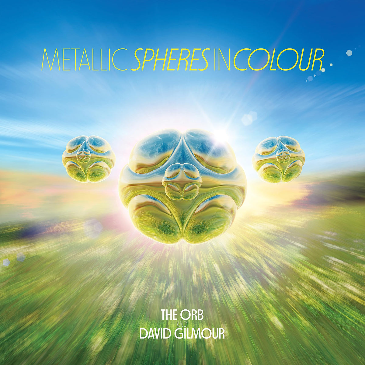 The Orb featuring David Gilmour – Metallic Spheres in Colour vinyl record cover