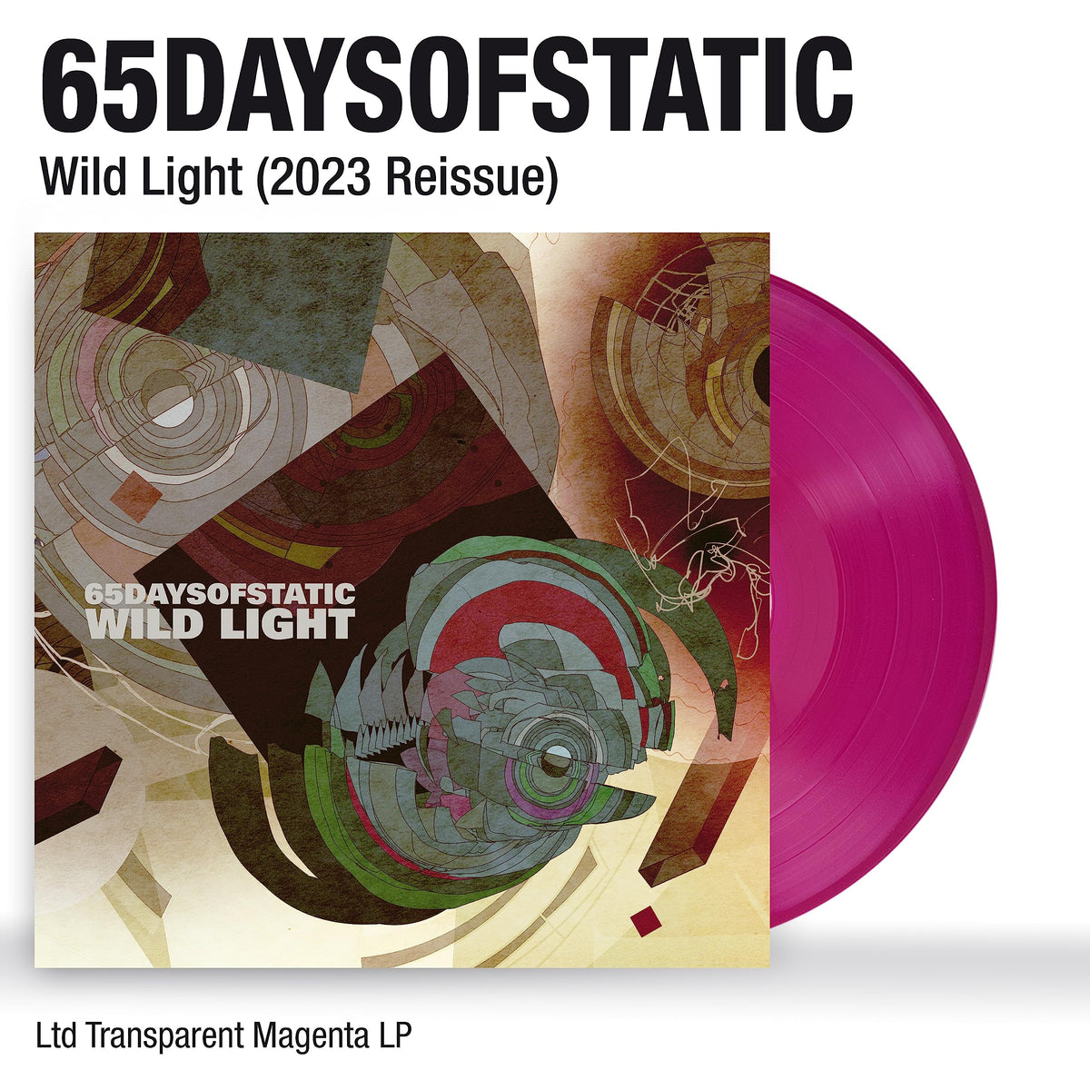 65daysofstatic – Wild Light vinyl record cover