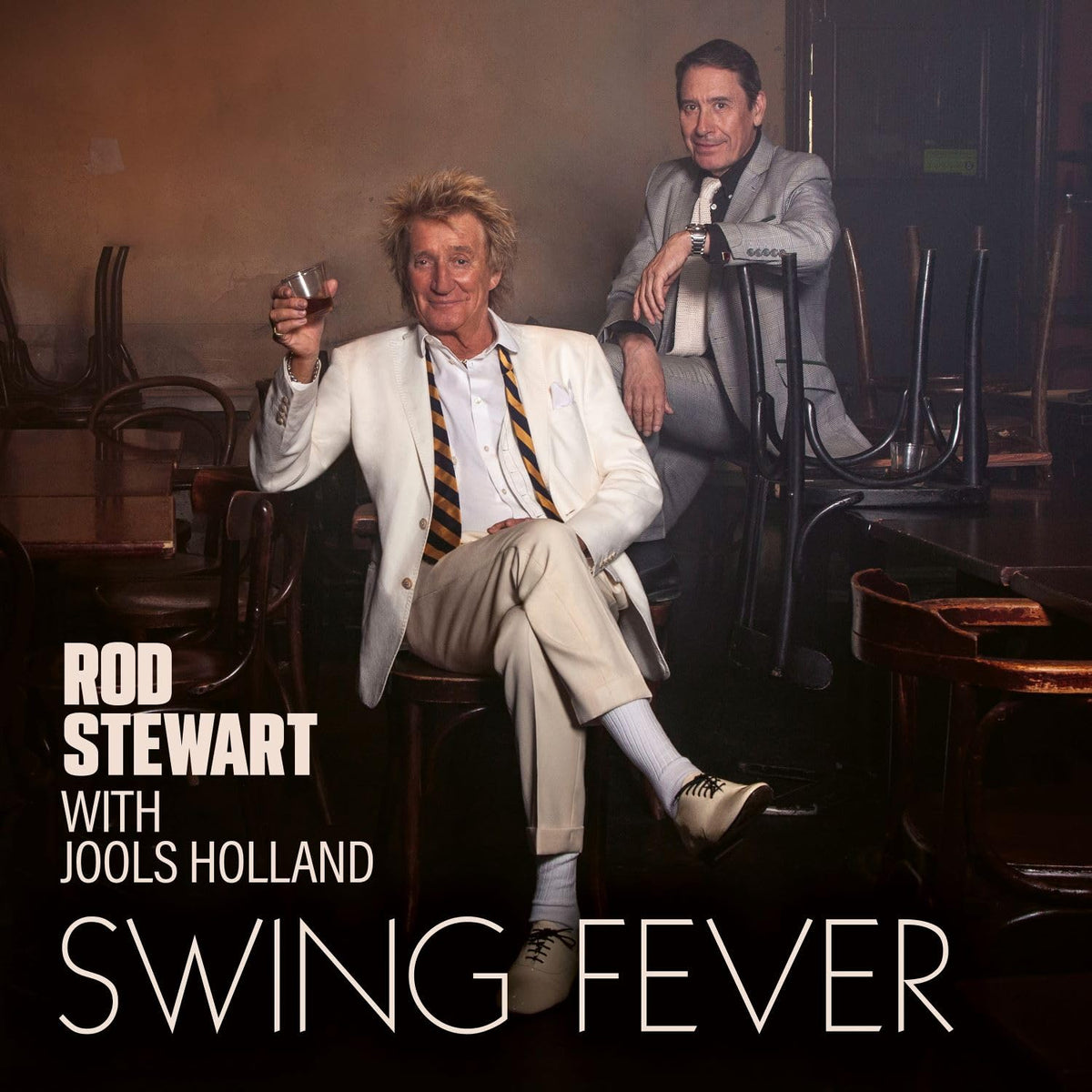 Rod Stewart with Jools Holland – Swing Fever vinyl record cover