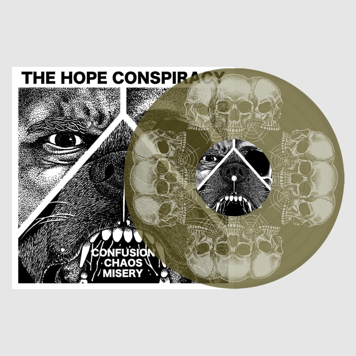 The Hope Conspiracy – Confusion/Chaos/Misery (LP) by Hope Conspiracy,The vinyl record cover