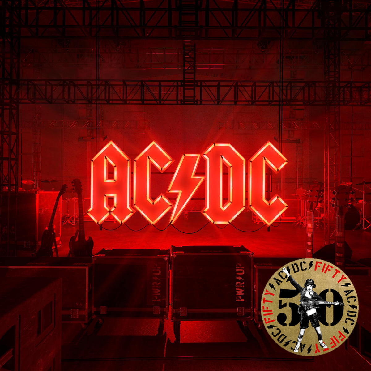 Ac/Dc – Power Up (50th Anniversary Gold Vinyl) vinyl record cover