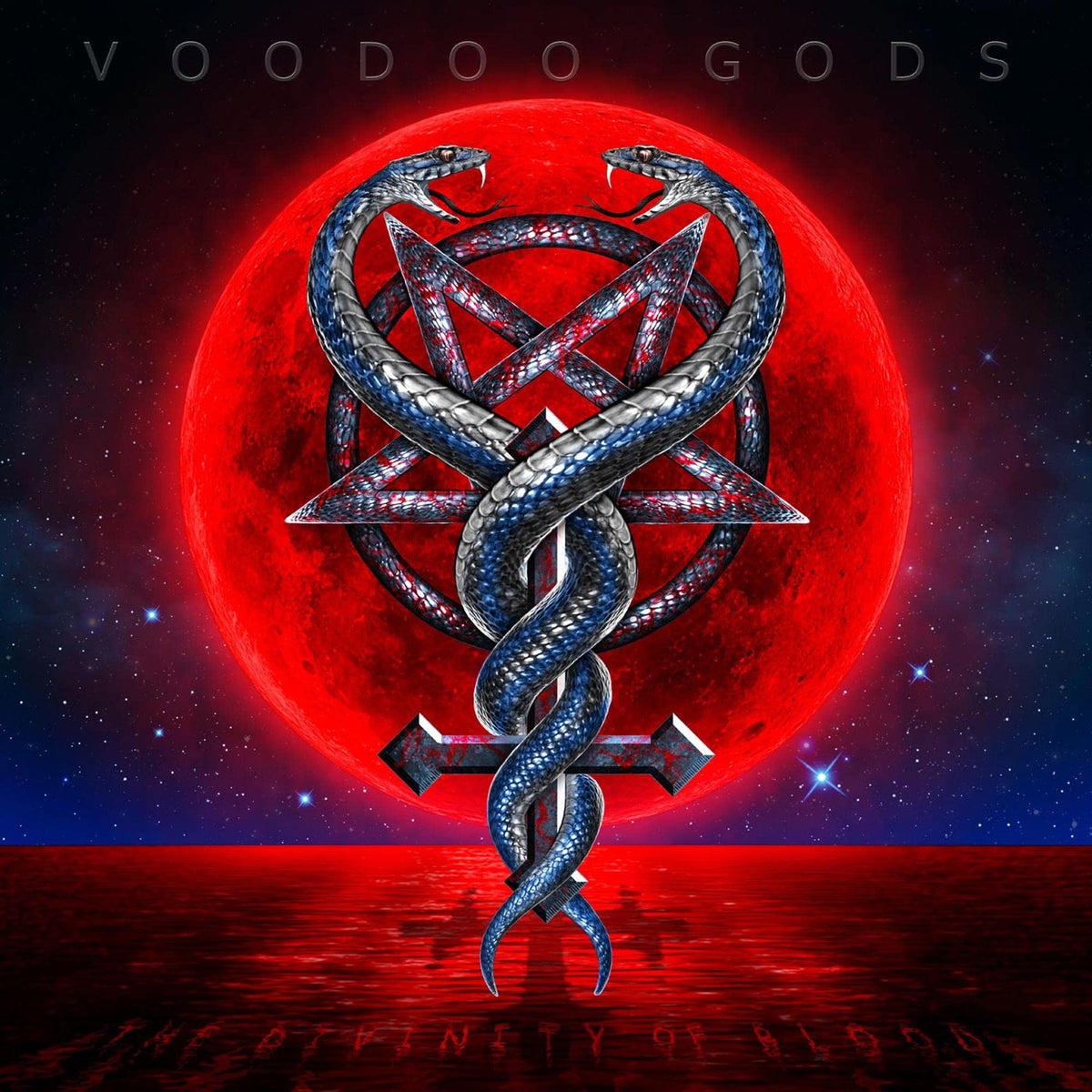 Voodoo Gods – The Divinity Of Blood by Voodoo Gods vinyl record cover