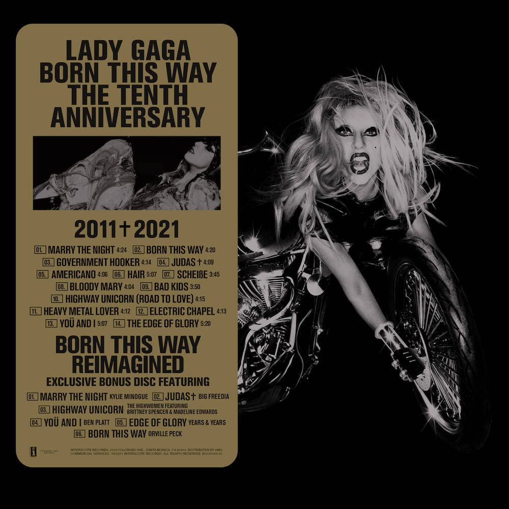 Lady Gaga – BORN THIS WAY(10TH ANN/3LP by LADY GAGA vinyl record cover