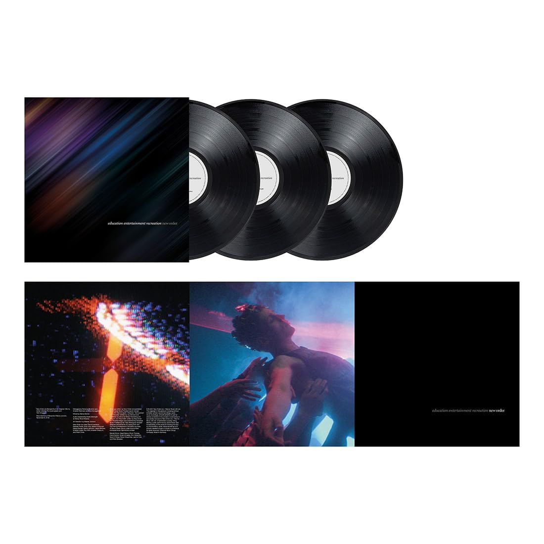 New Order – Education Entertainment Recreation vinyl record cover