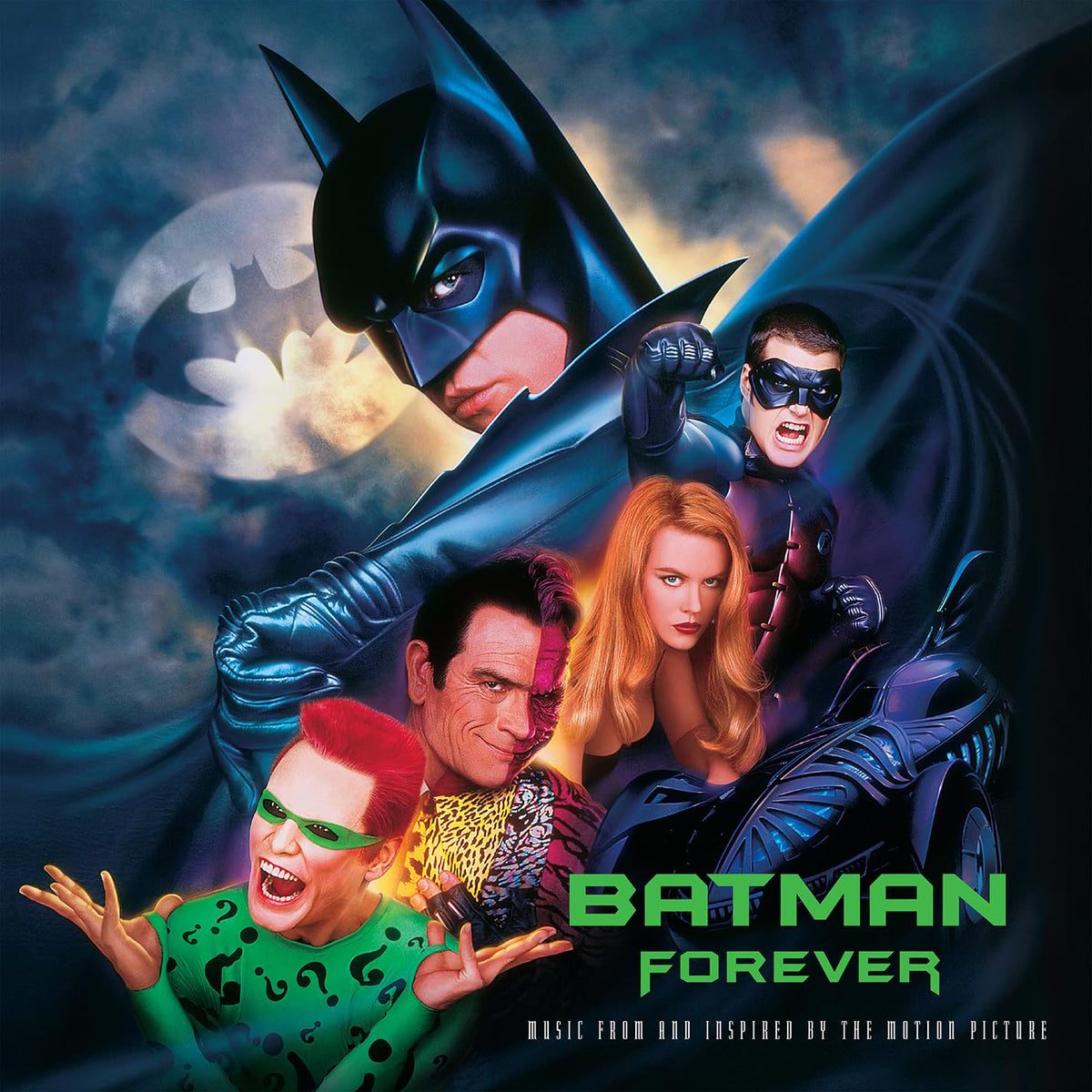Various Artists – BATMAN FOREVER - MUSIC FROM THE MOTION PICTURE (BLUE/SILVER) by VARIOUS ARTISTS vinyl record cover
