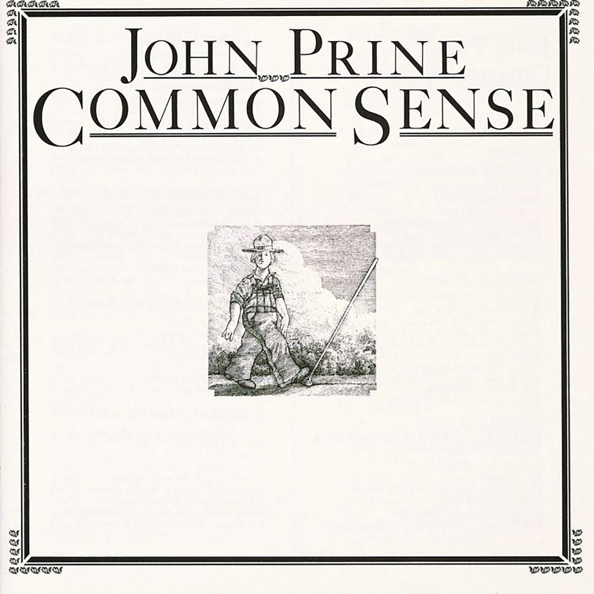 John Prine – COMMON SENSE by JOHN PRINE vinyl record cover