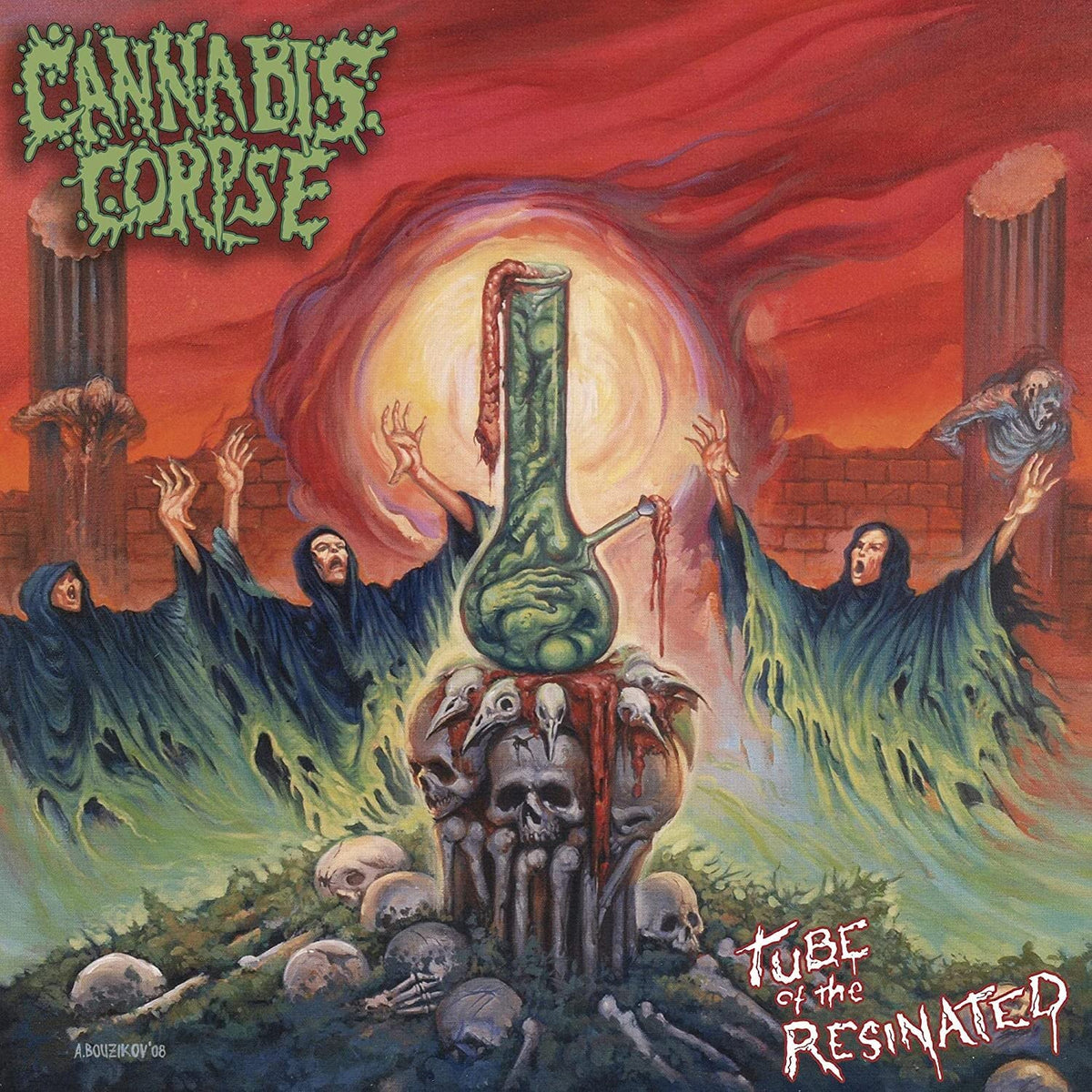 Cannabis Corpse – Tube of the Resinated vinyl record cover