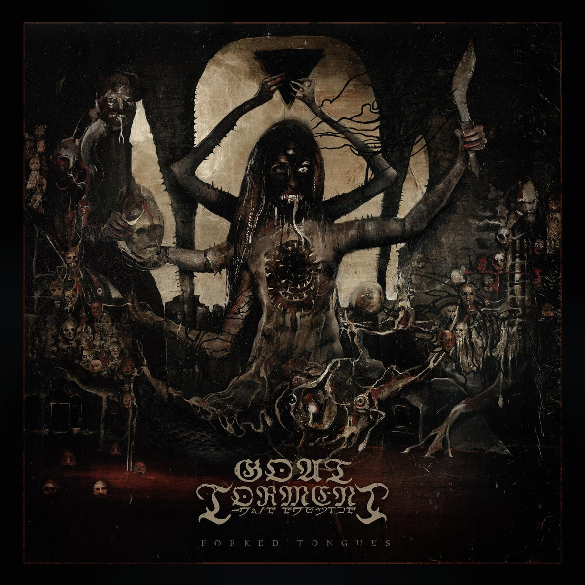 Goat Torment – Forked Tongues vinyl record cover