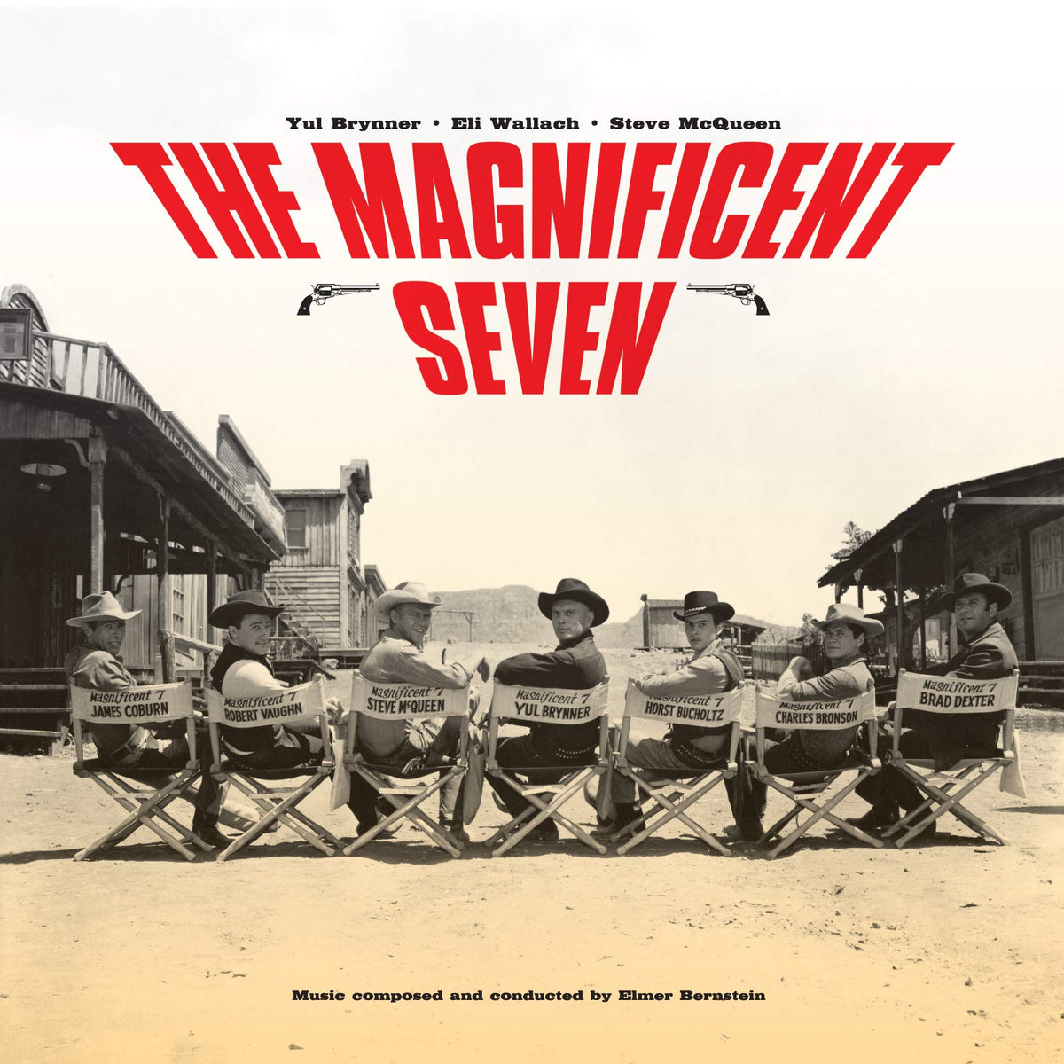 Elmer Bernstein – The Magnificent Seven vinyl record cover