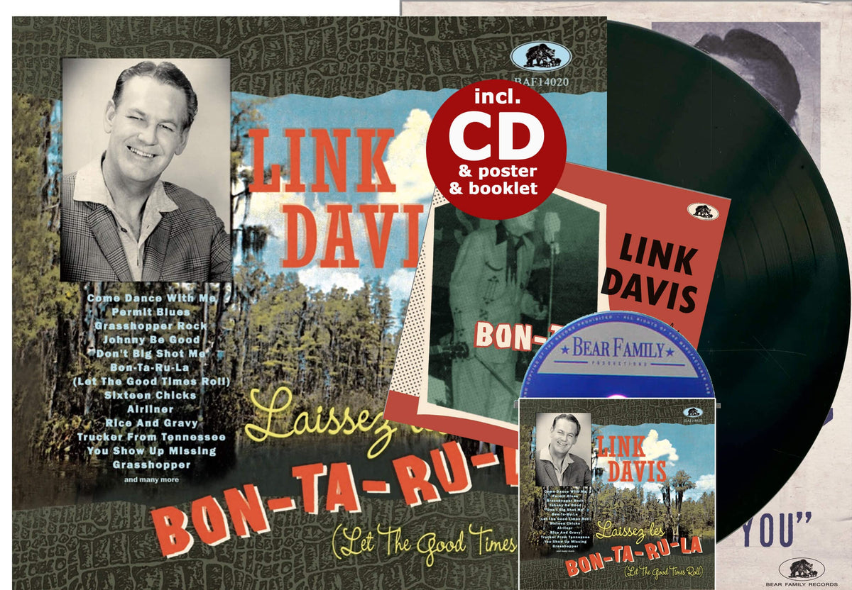 Link Davis – Laissez Les Bon-ta-ru-la (Let the Good Times Roll) vinyl record cover