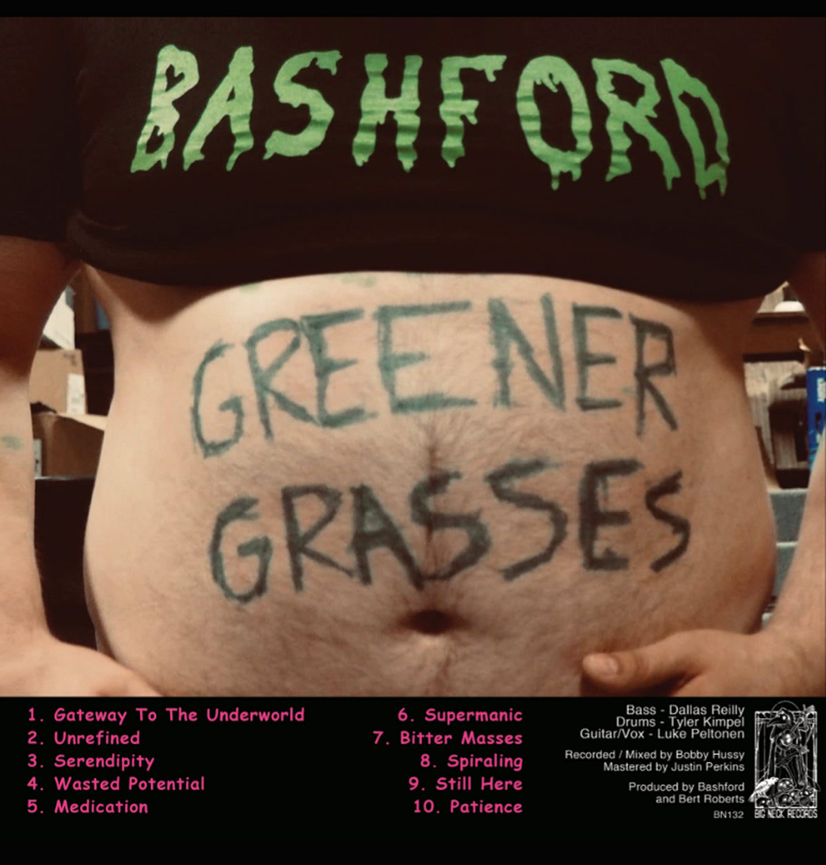 Bashford – Greener Grasses vinyl record cover